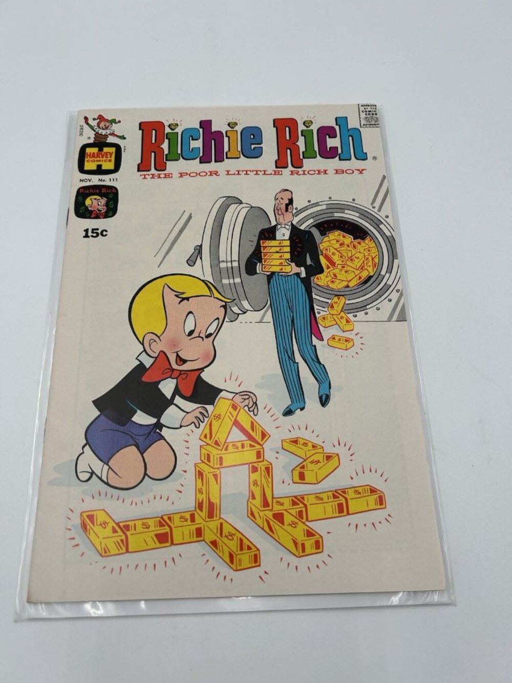 HARVEY: RICHIE RICH, THE POOR LITTLE RICH BOY #111, 1971, high grade